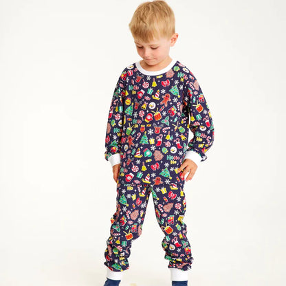 Children's Christmas pajamas "Crazy" organic cotton