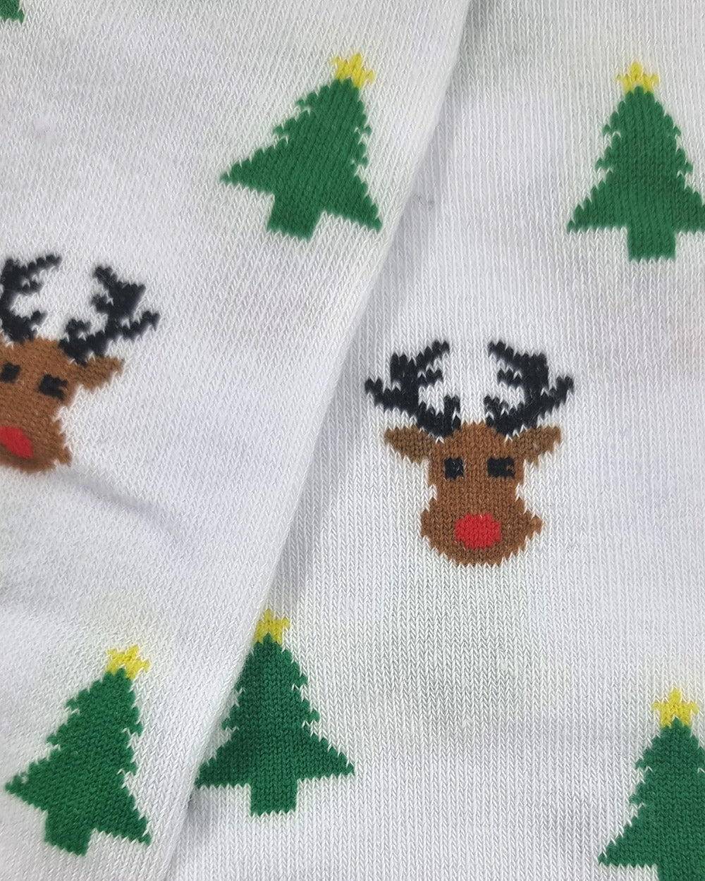Collants pour enfants avec Rudolph, blancs