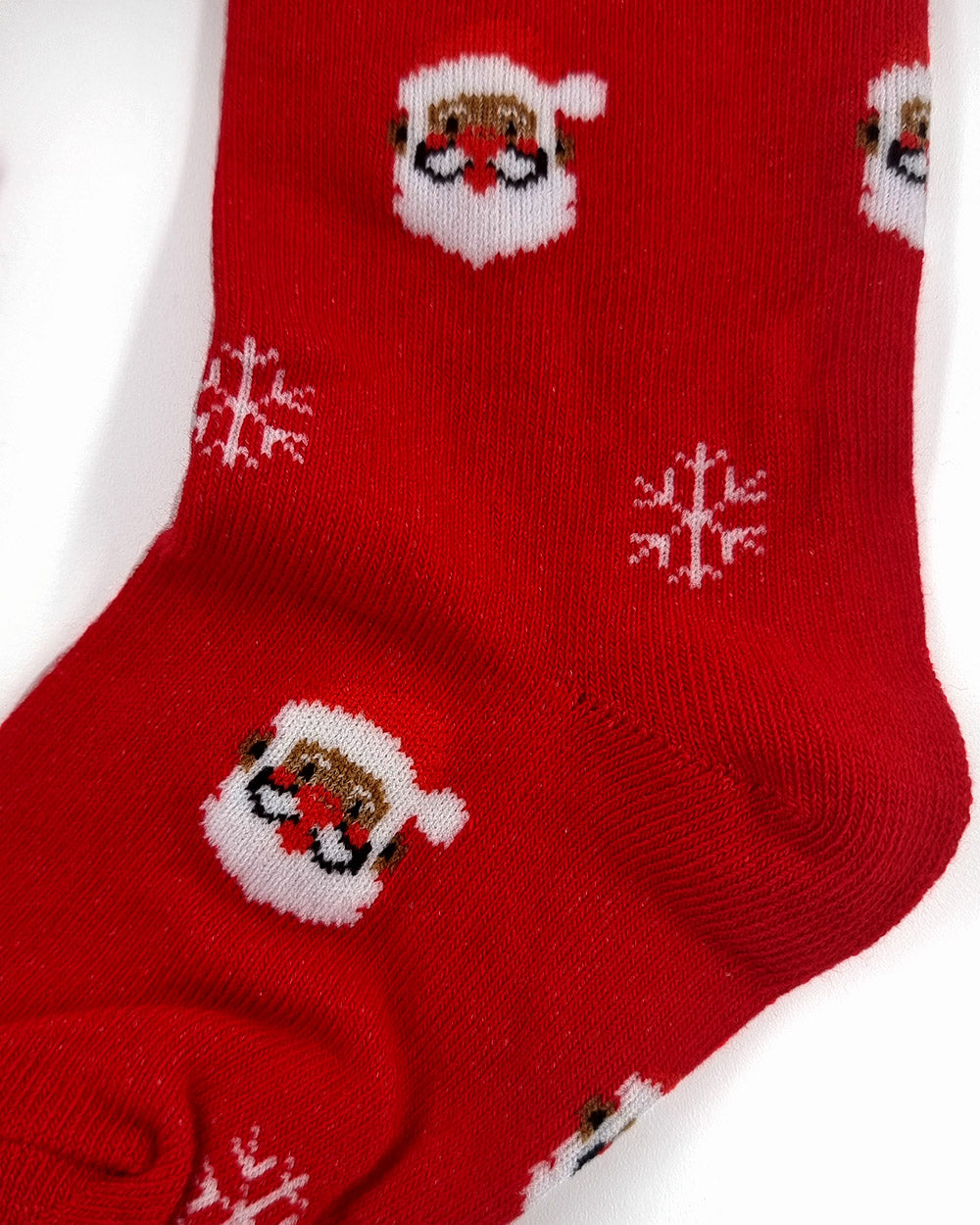 Collants pour enfants avec Père Noël, rouges