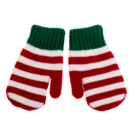 Knitted mittens with soft lining "Elfe"