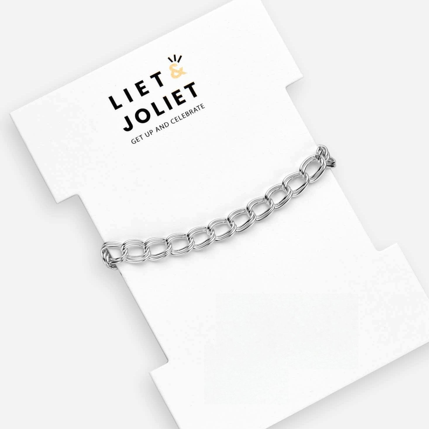 Bracelet à maillons plaqué argent "Laurelle"