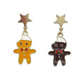 Boucles d'Oreilles "Bonhomme en pain d'épice"