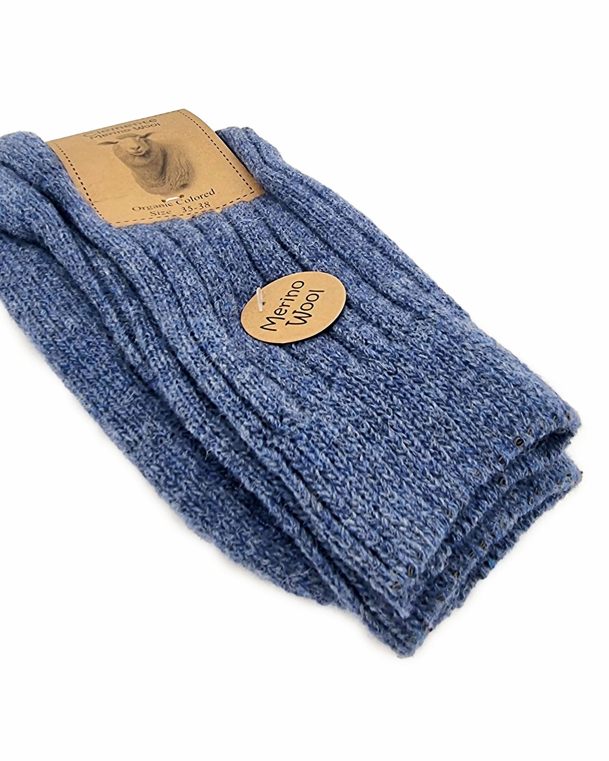 Chaussettes en laine mérinos, bleues