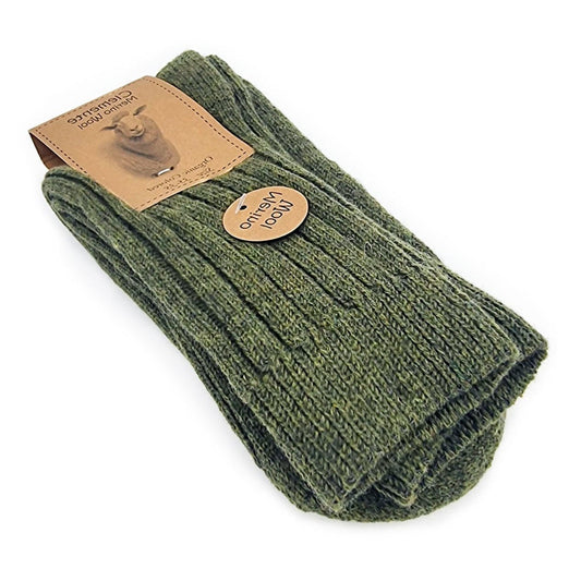 Merino wool socks, green