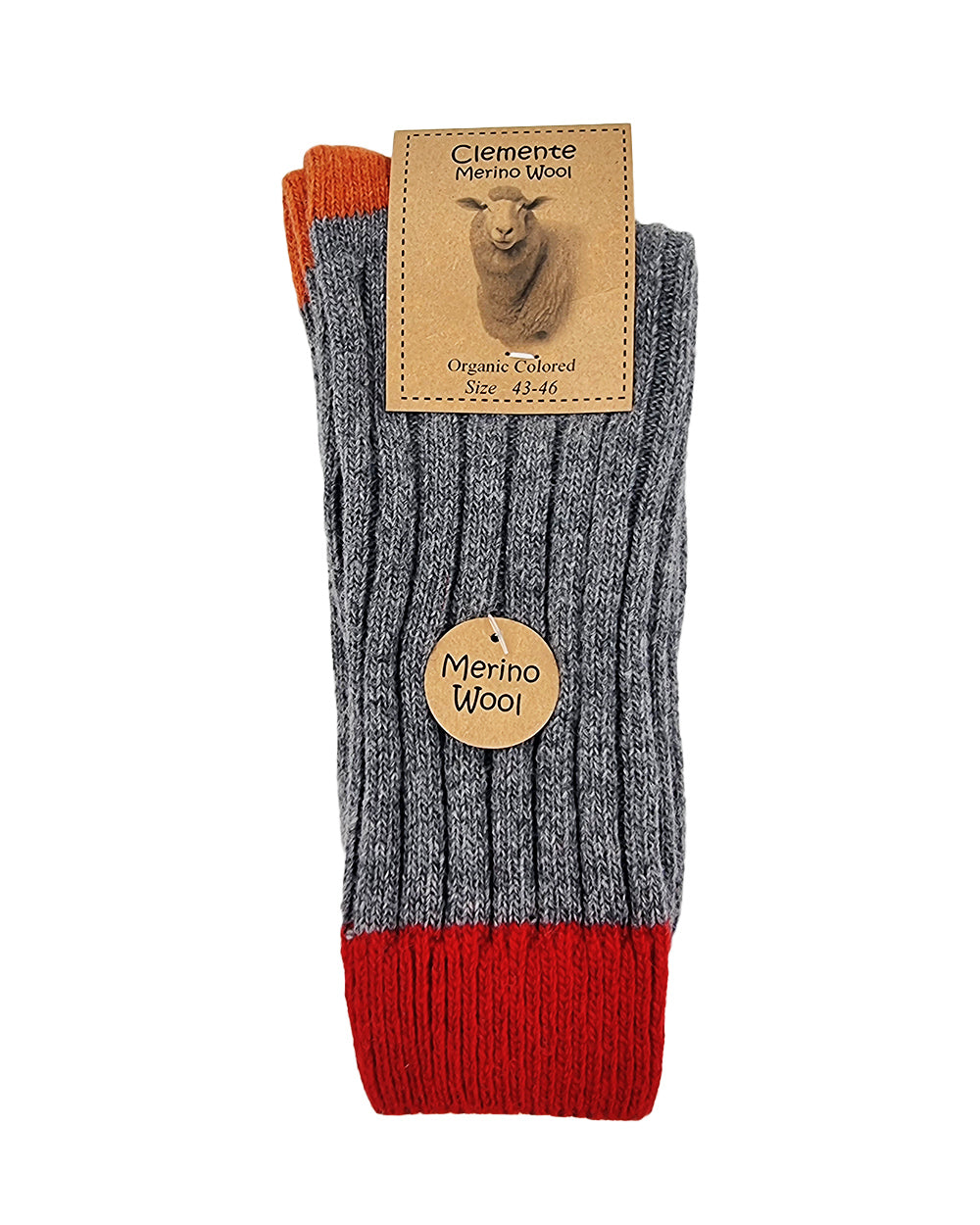 Chaussettes en laine mérinos, grises
