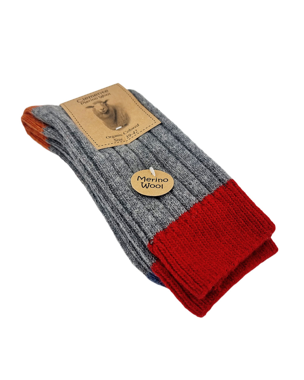 Chaussettes en laine mérinos, grises