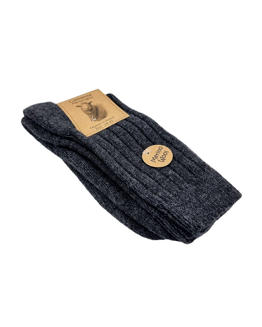 Chaussettes en laine mérinos, anthracite