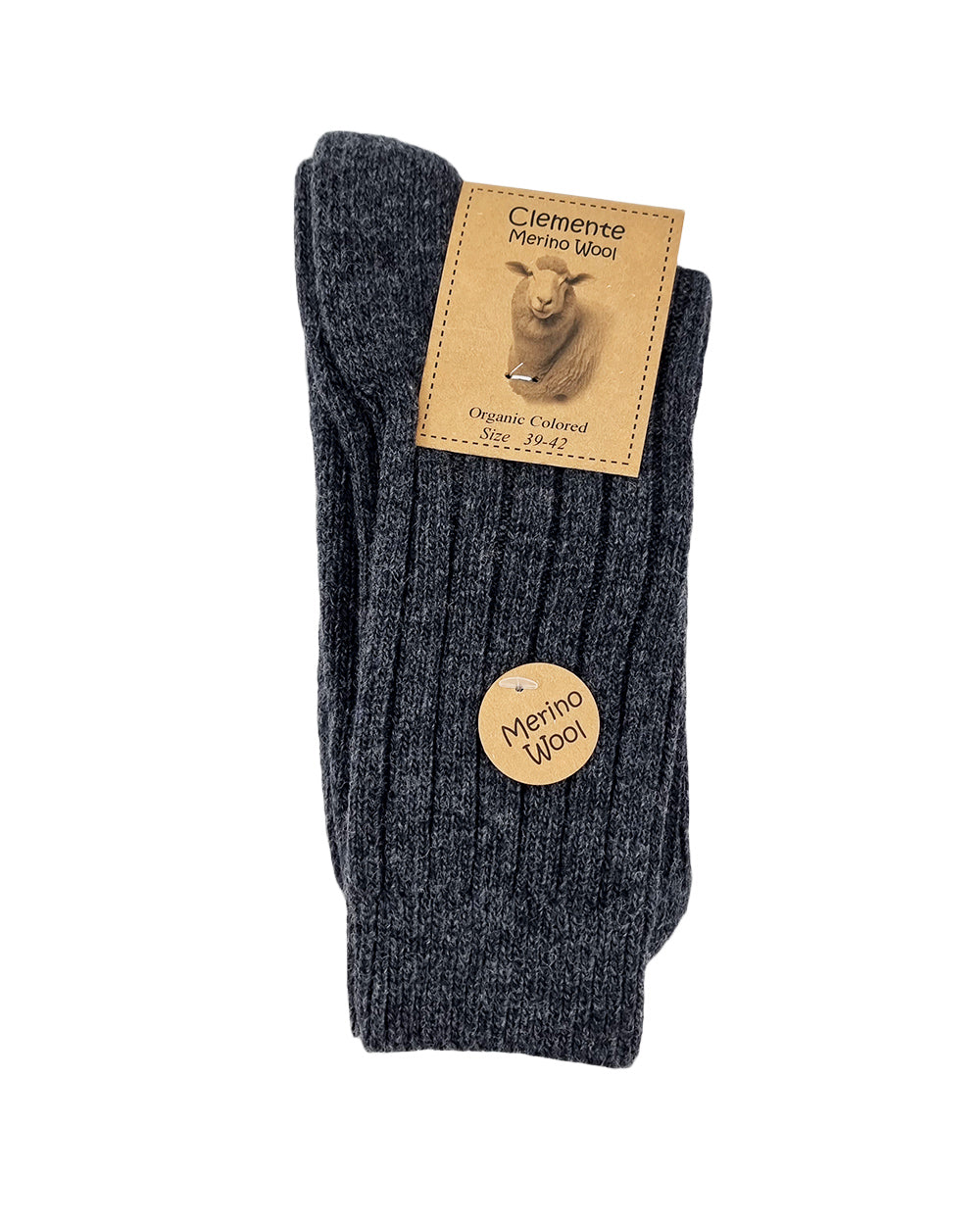 Chaussettes en laine mérinos, anthracite