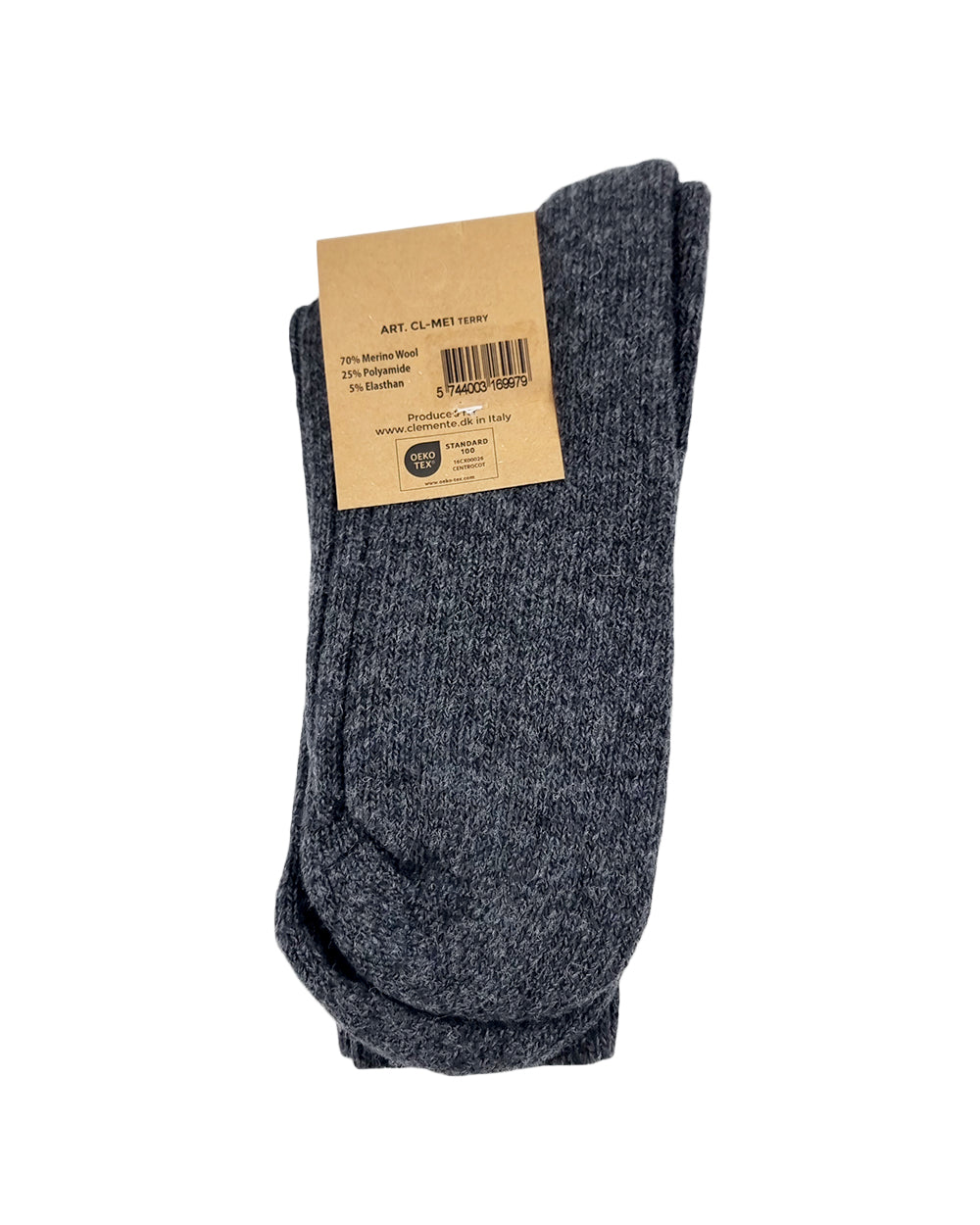 Chaussettes en laine mérinos, anthracite