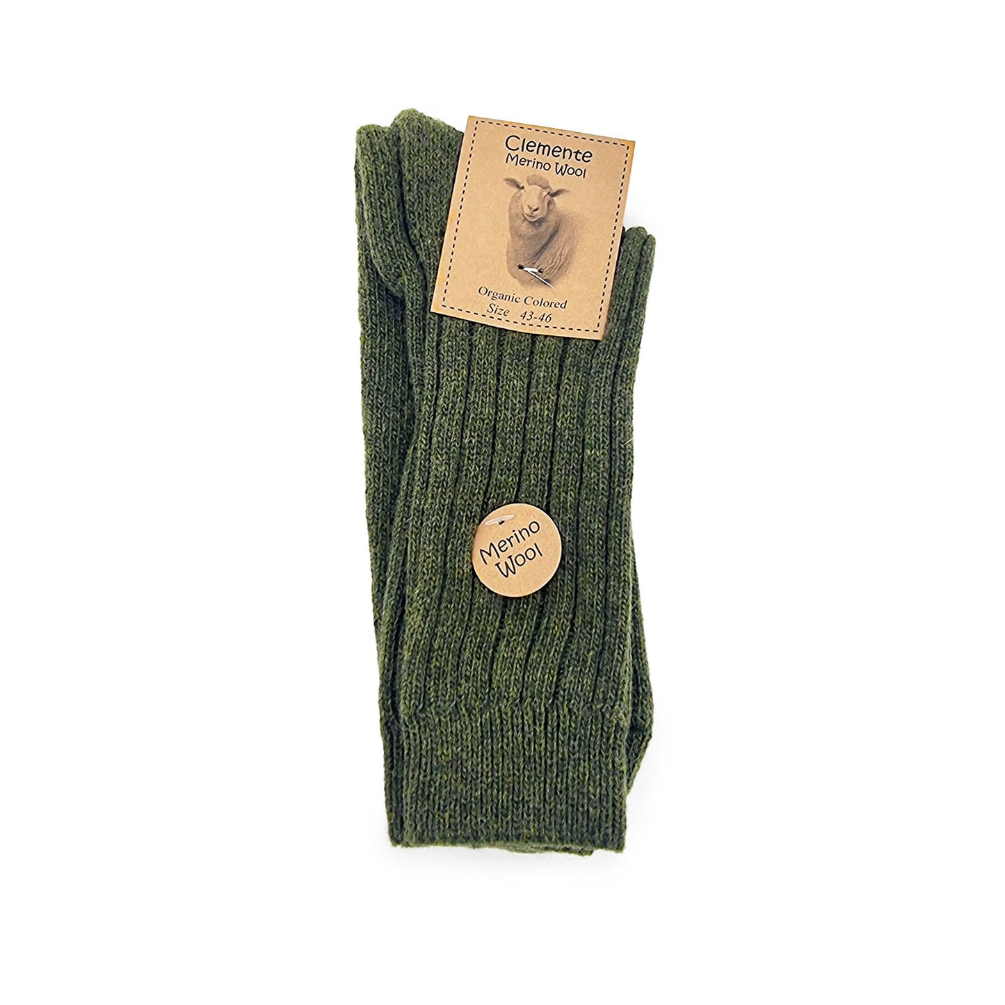 Merino wool socks, green