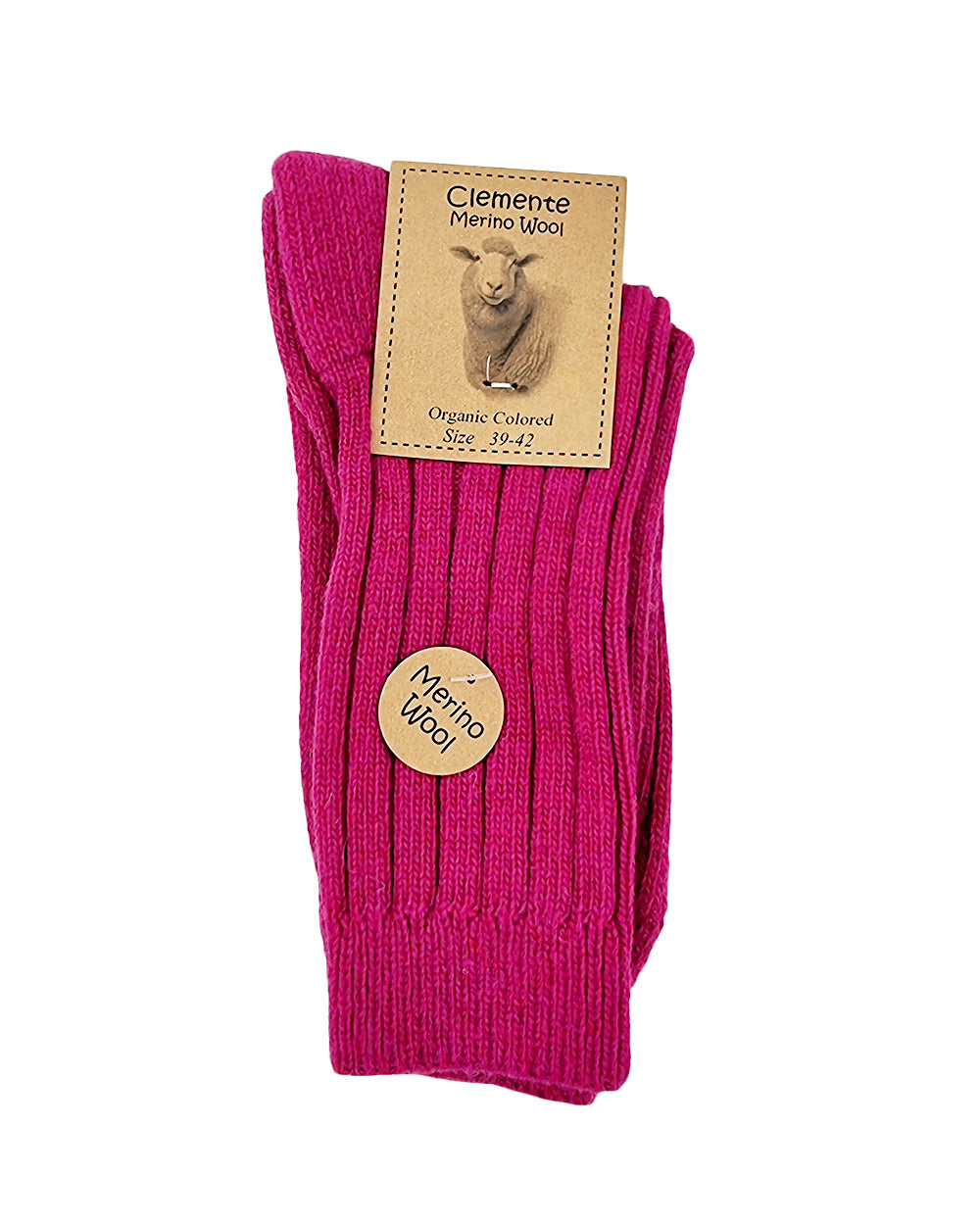 Chaussettes en laine mérinos, rose