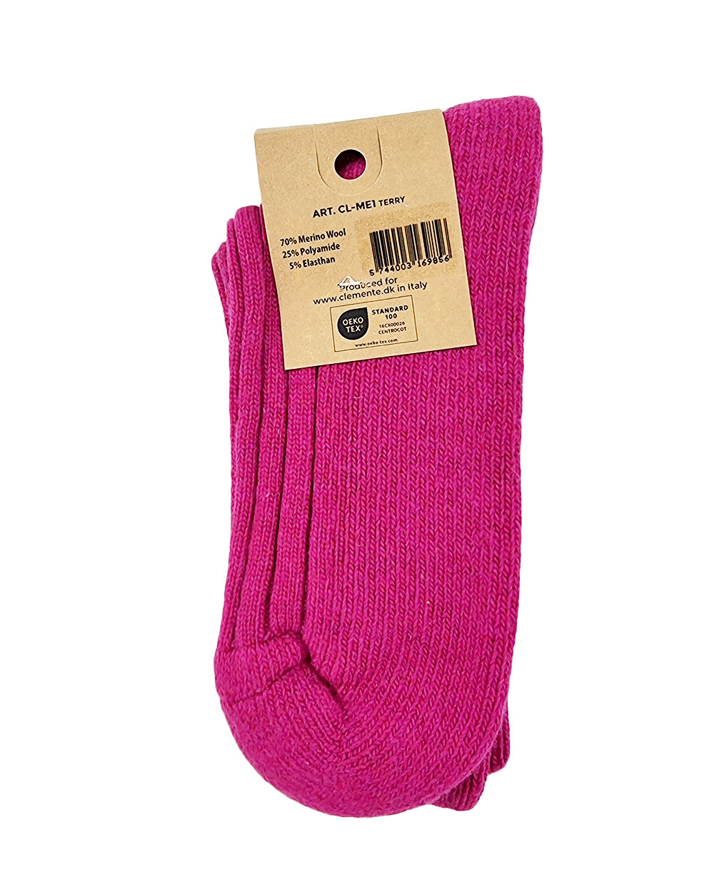 Chaussettes en laine mérinos, rose