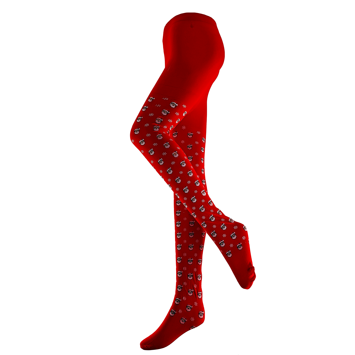Collants rouges avec Père Noël