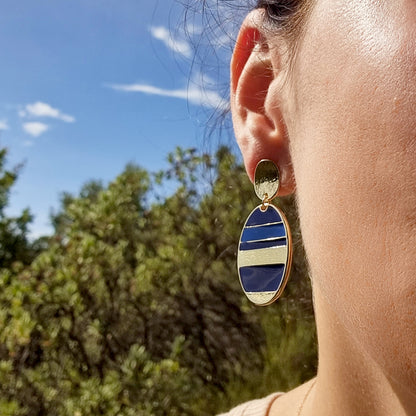 Blue "Rye" earrings
