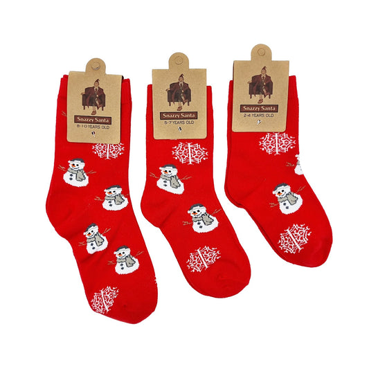 Children's Christmas socks "Snowman"