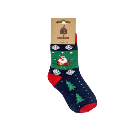 Children's Christmas socks "Snowman"