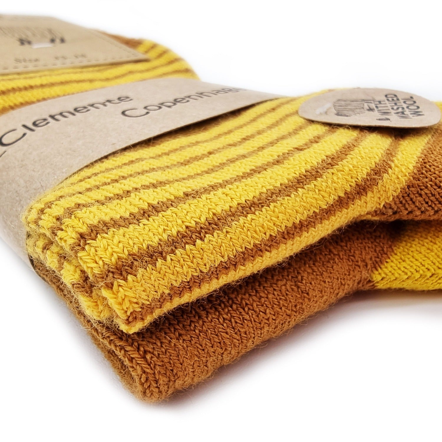 Chaussettes en Laine jaunes, lot de 2 paires