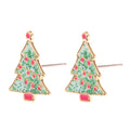 Boucles d'Oreilles clous "Arbres de Noël"
