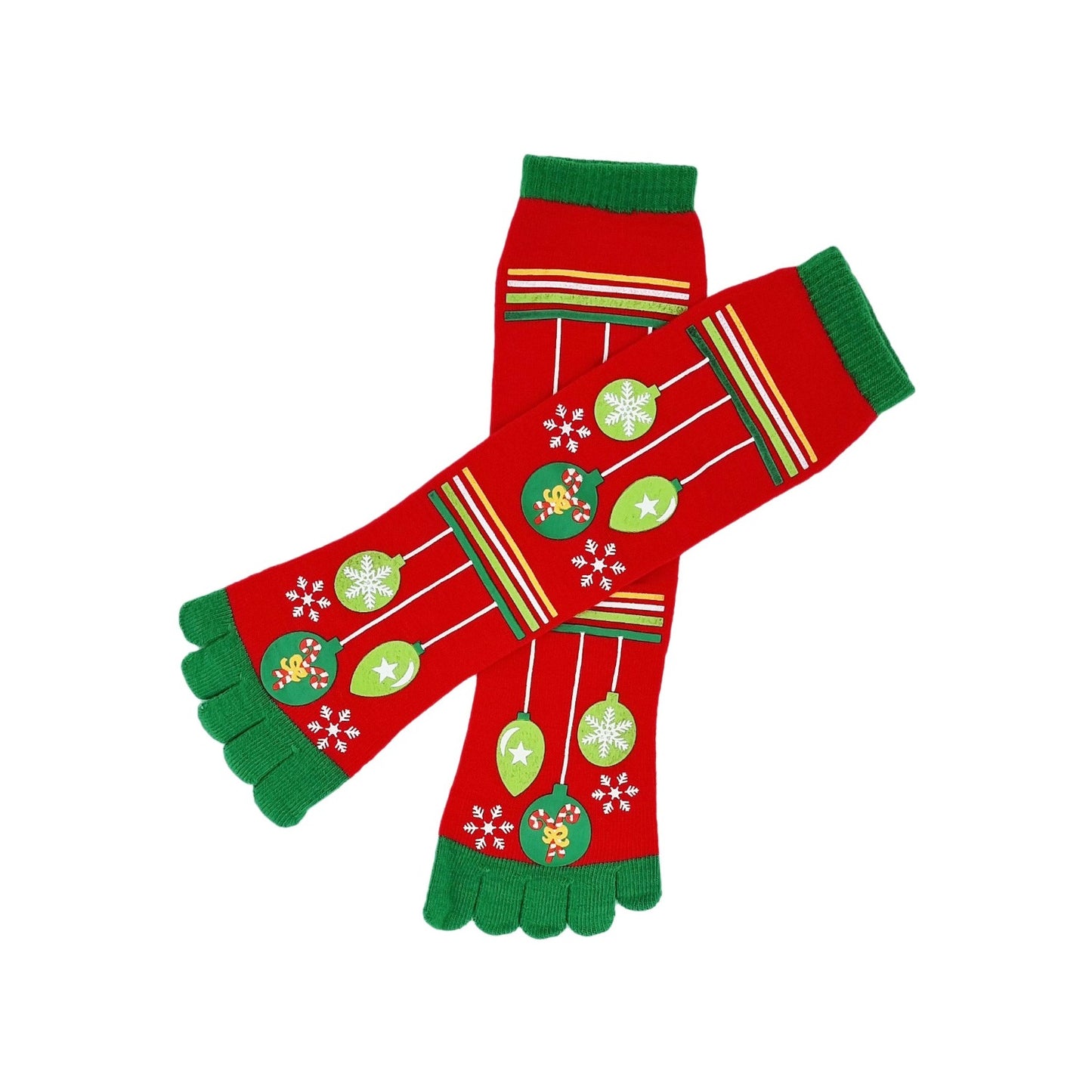 Red Split Toe Christmas Socks