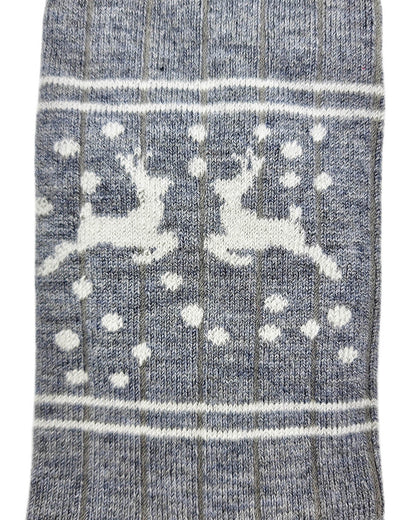 "2 reindeer" wool socks