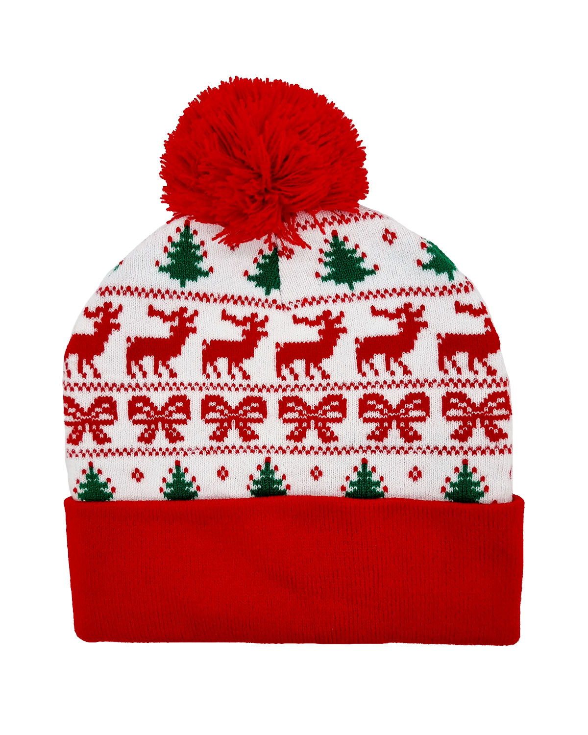Bonnet de Noël "Joyeux Noël" blanc