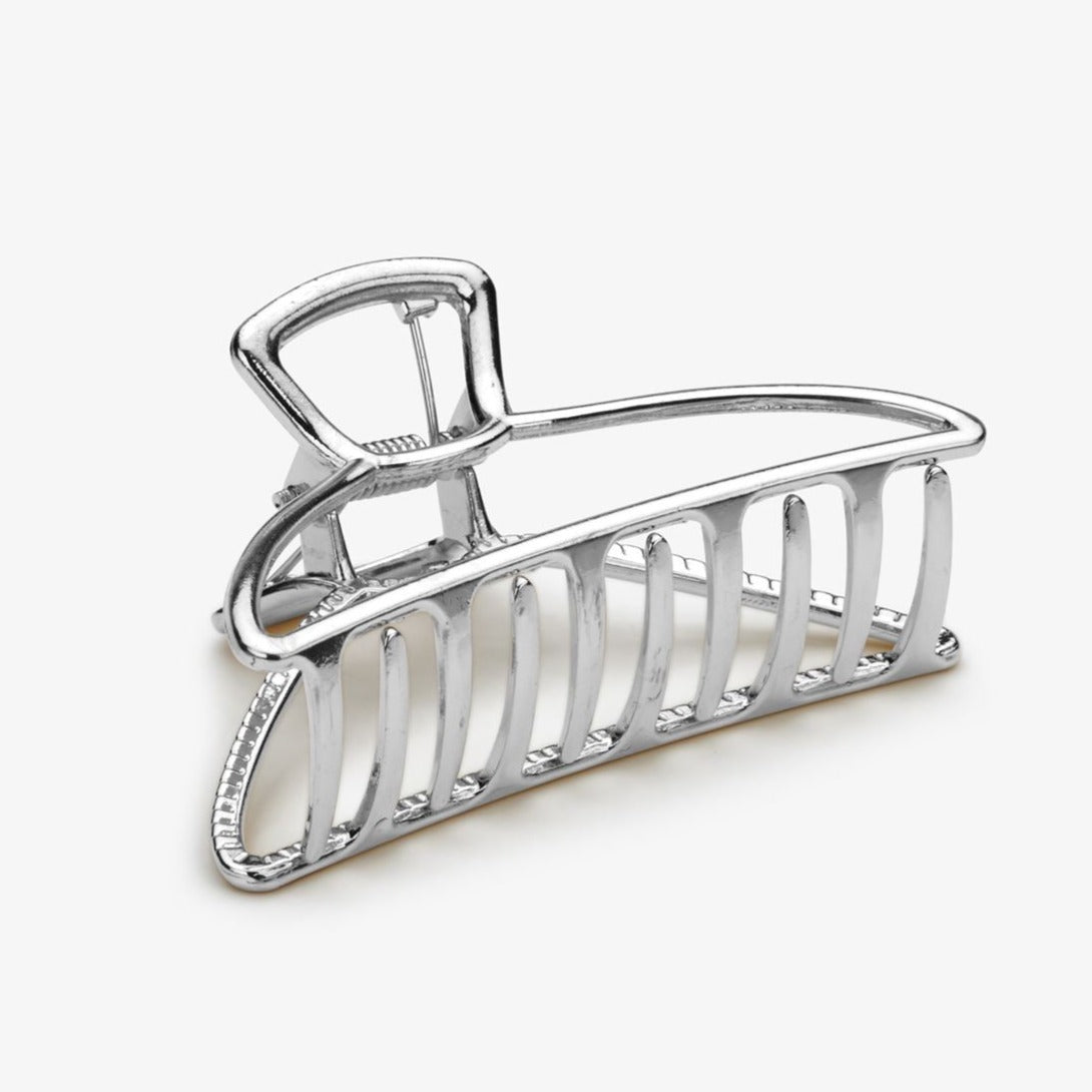 Pince à cheveux "Caro", argentée