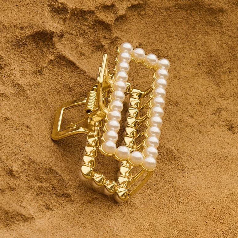 Pince à cheveux "Gracie", avec perles artificielles