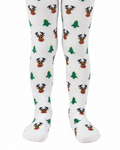Collants pour enfants avec Rudolph, blancs