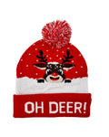Flashing Christmas Beanie "Oh Deer!"