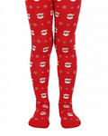 Collants pour enfants avec Père Noël, rouges