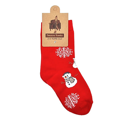 Children's Christmas socks "Snowman"
