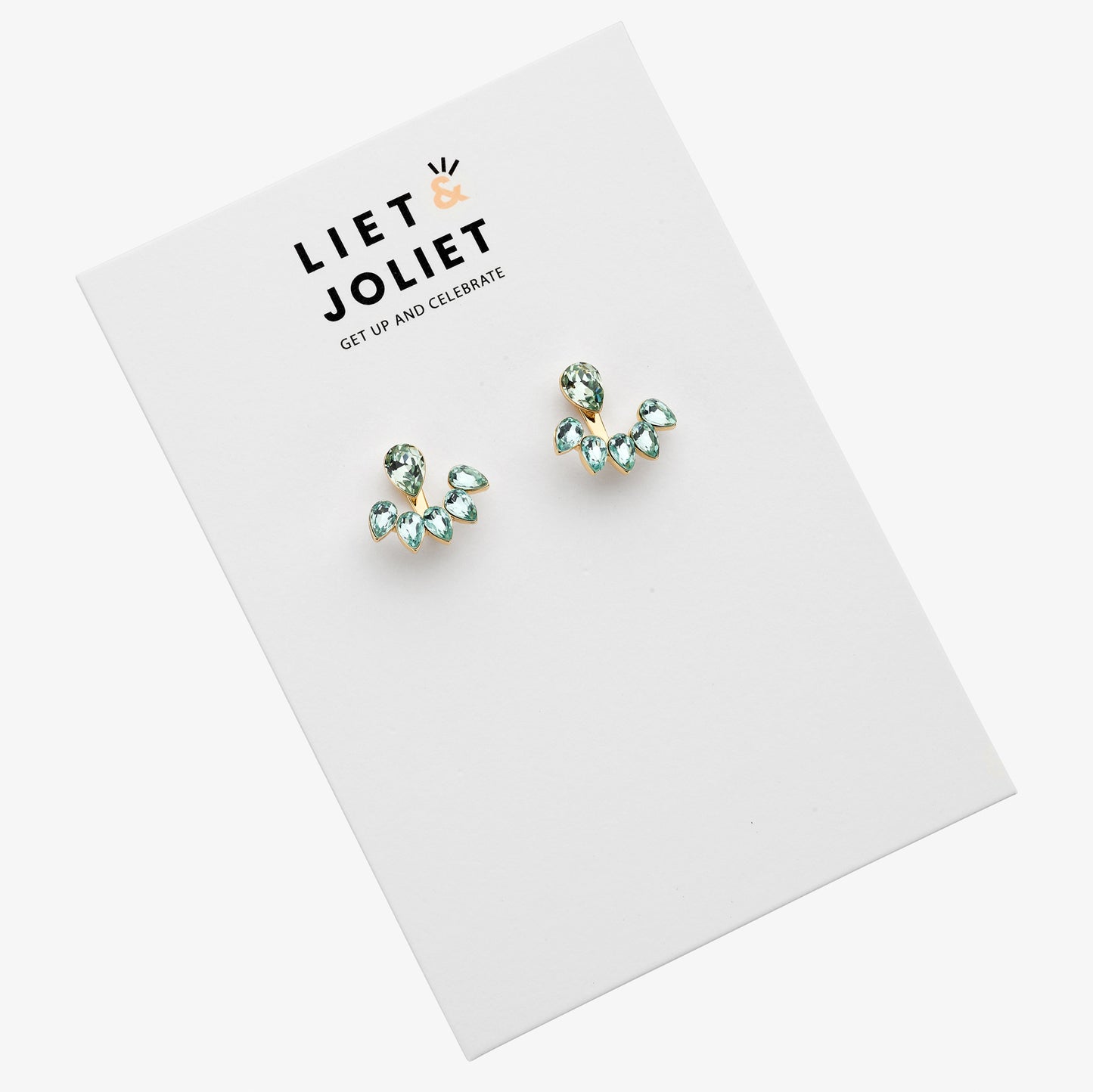 Boucles d'oreilles "June" menthe