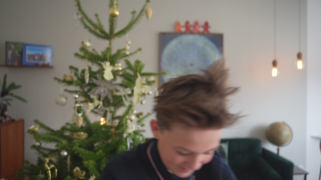 Bonnet de Noël clignotant "J'aime Noël"