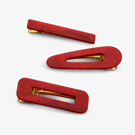 Hairpins "Lucia" red