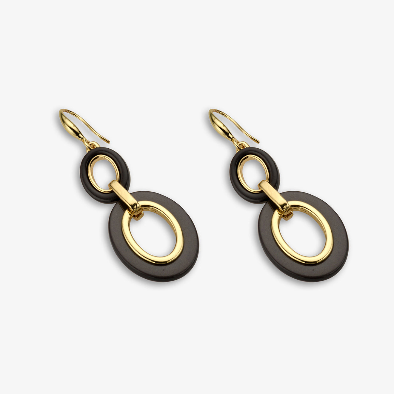 Earrings "Faye" dark gray