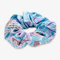 Scrunchie "Retro" light blue/purple
