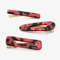 Hairpins "Lucia" pink/black
