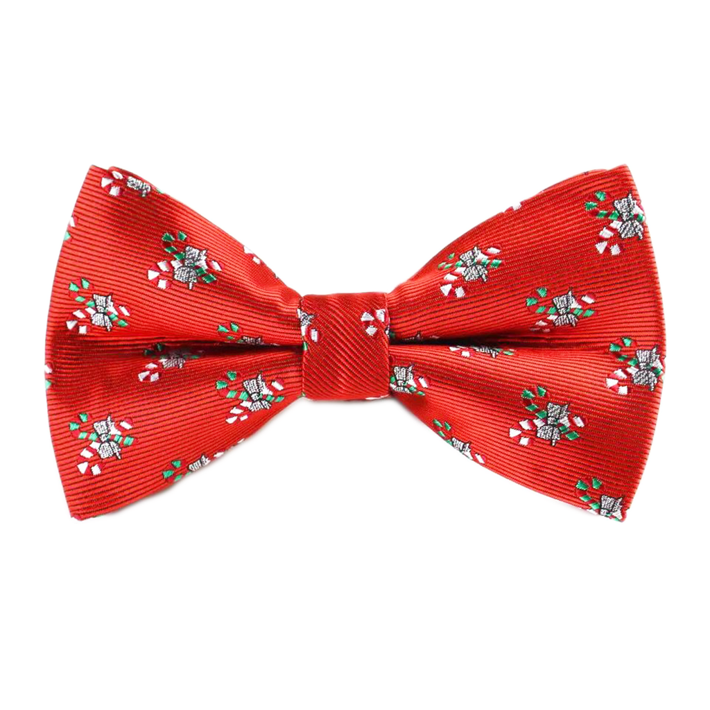  Christmas Bowtie "Red with Candy Canes"