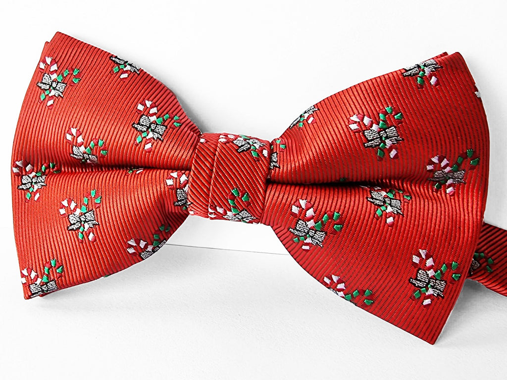 Christmas Bowtie "Red with Candy Canes"