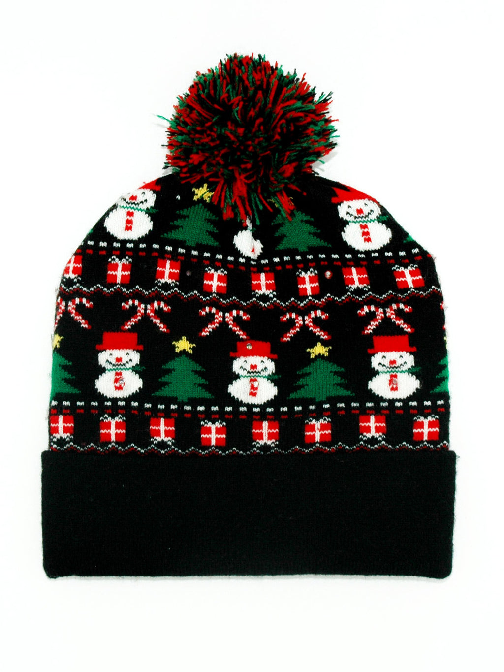 Bonnet de Noël clignotant "J'aime Noël"
