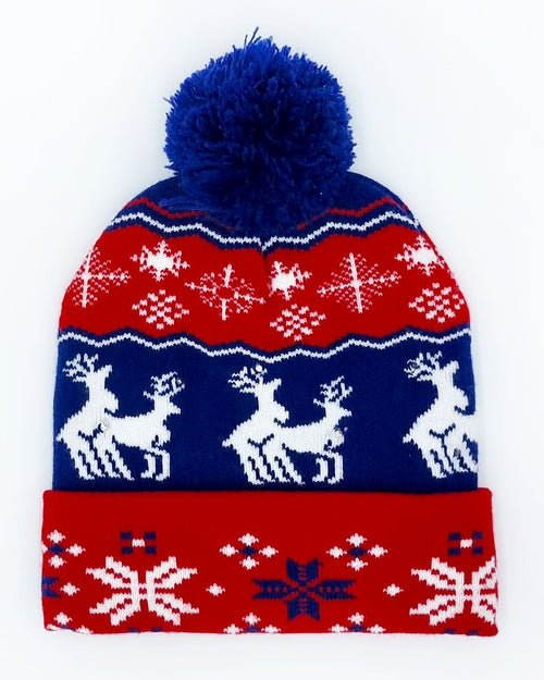 Bonnet de Noël clignotant "The making of Rudolph"
