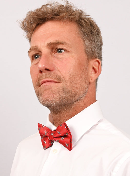  Christmas Bowtie "Red with Candy Canes"