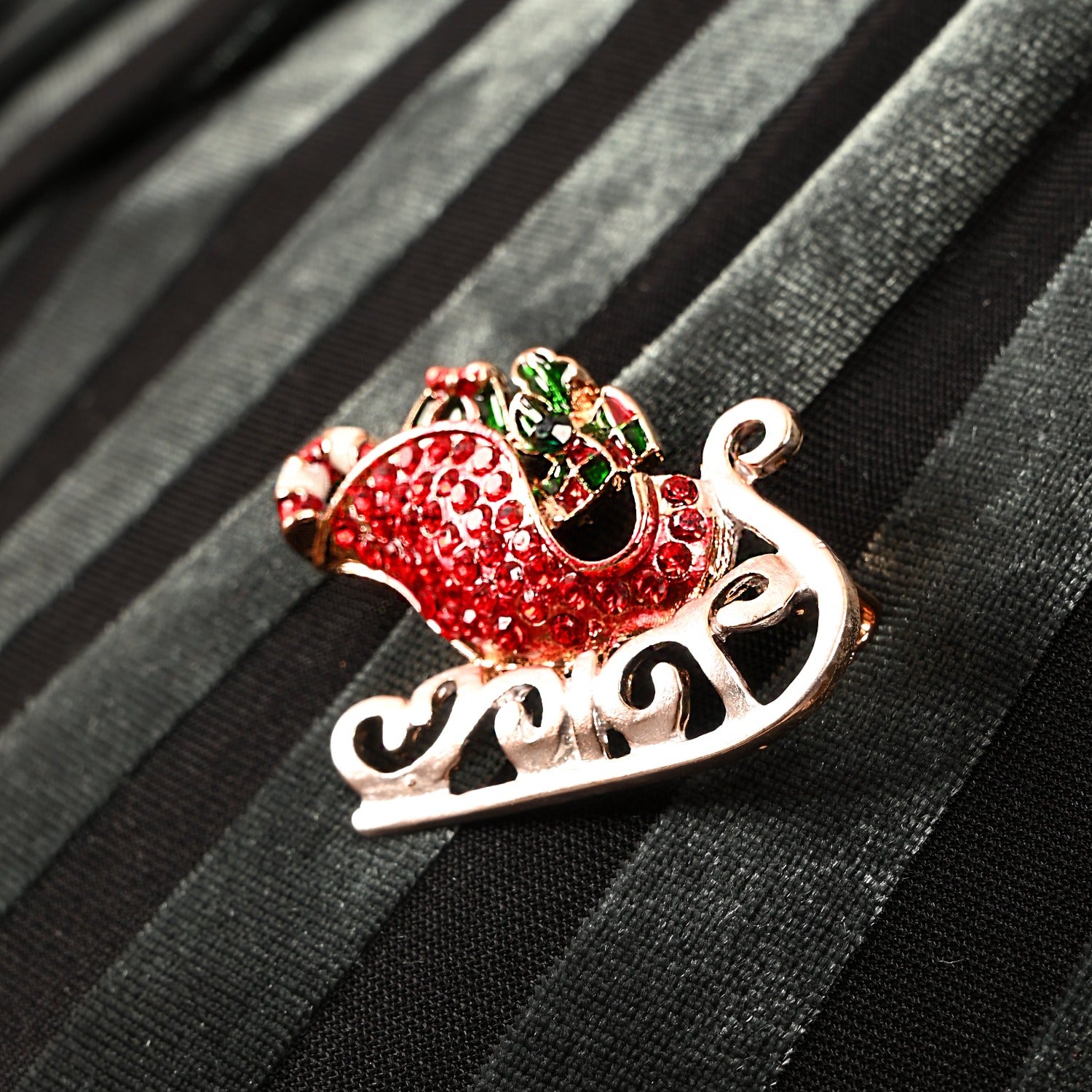 Broche de Noël "Le Traîneau"
