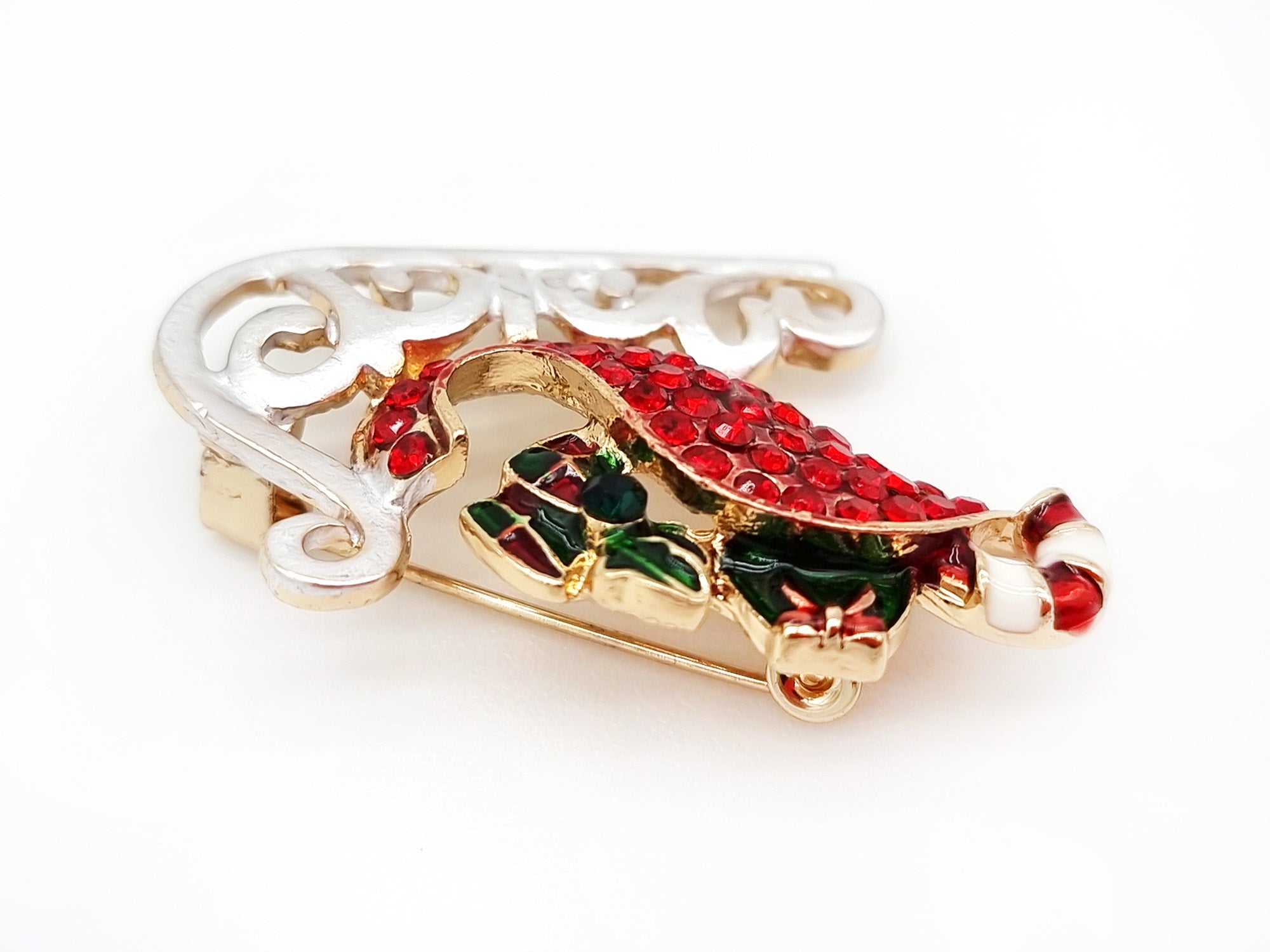 Broche de Noël "Le Traîneau"