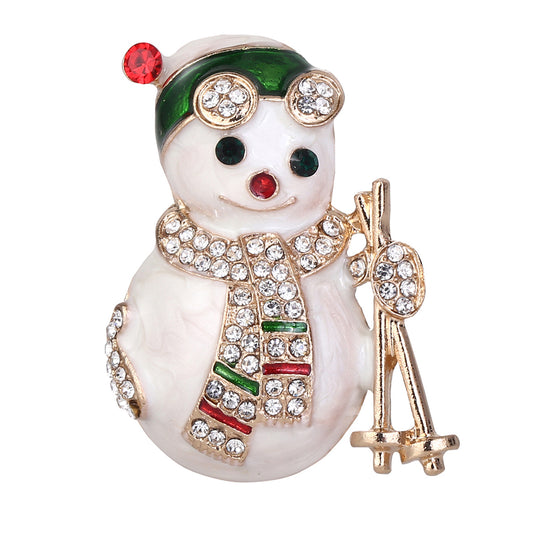 Christmas brooch "A very Sweet Snowman"