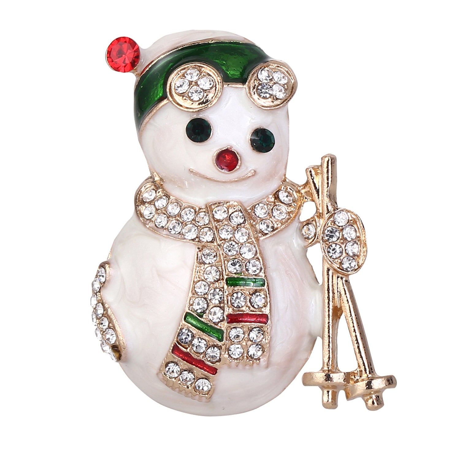 Broche de Noël "Le Bonhomme de Neige"