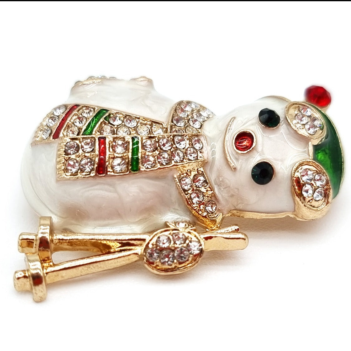 Broche de Noël "Le Bonhomme de Neige"