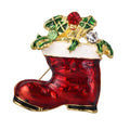 Broche de Noël "Les Bottes"