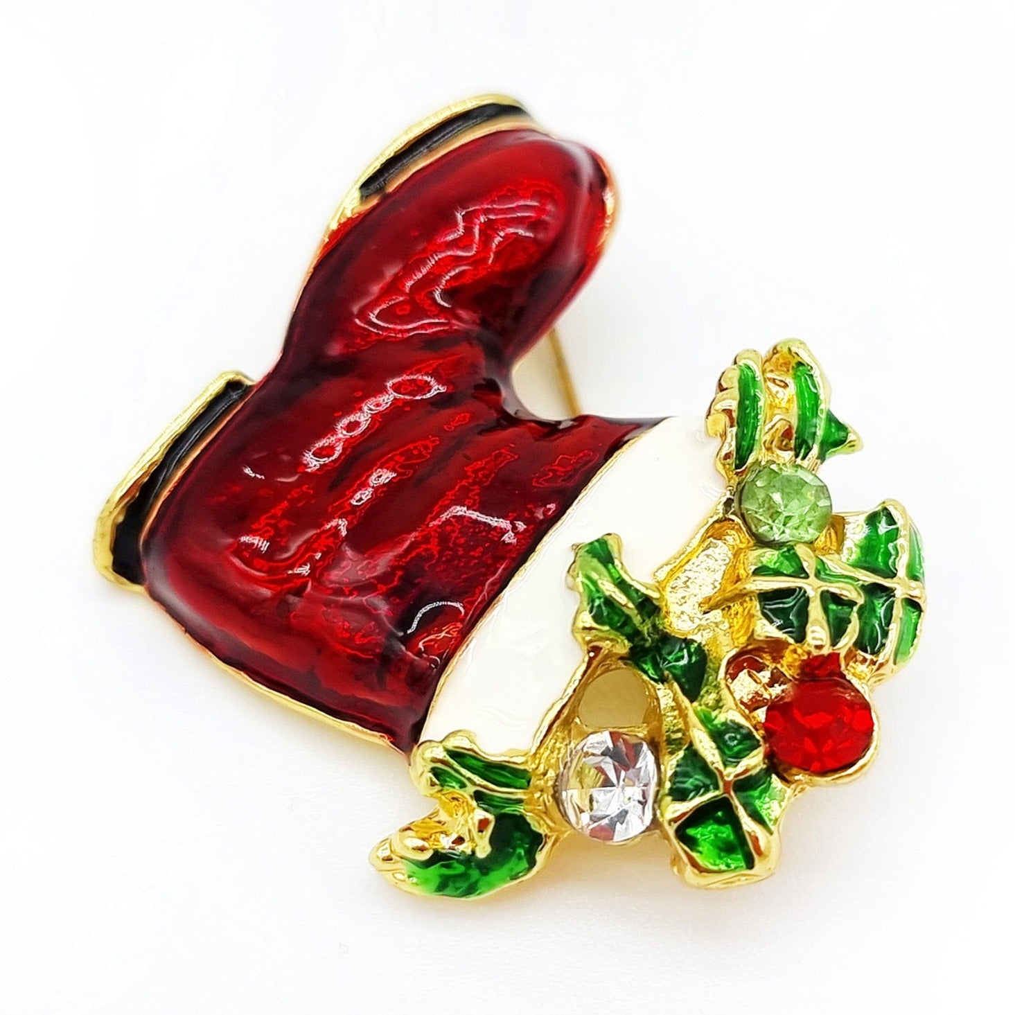 Broche de Noël "Les Bottes"