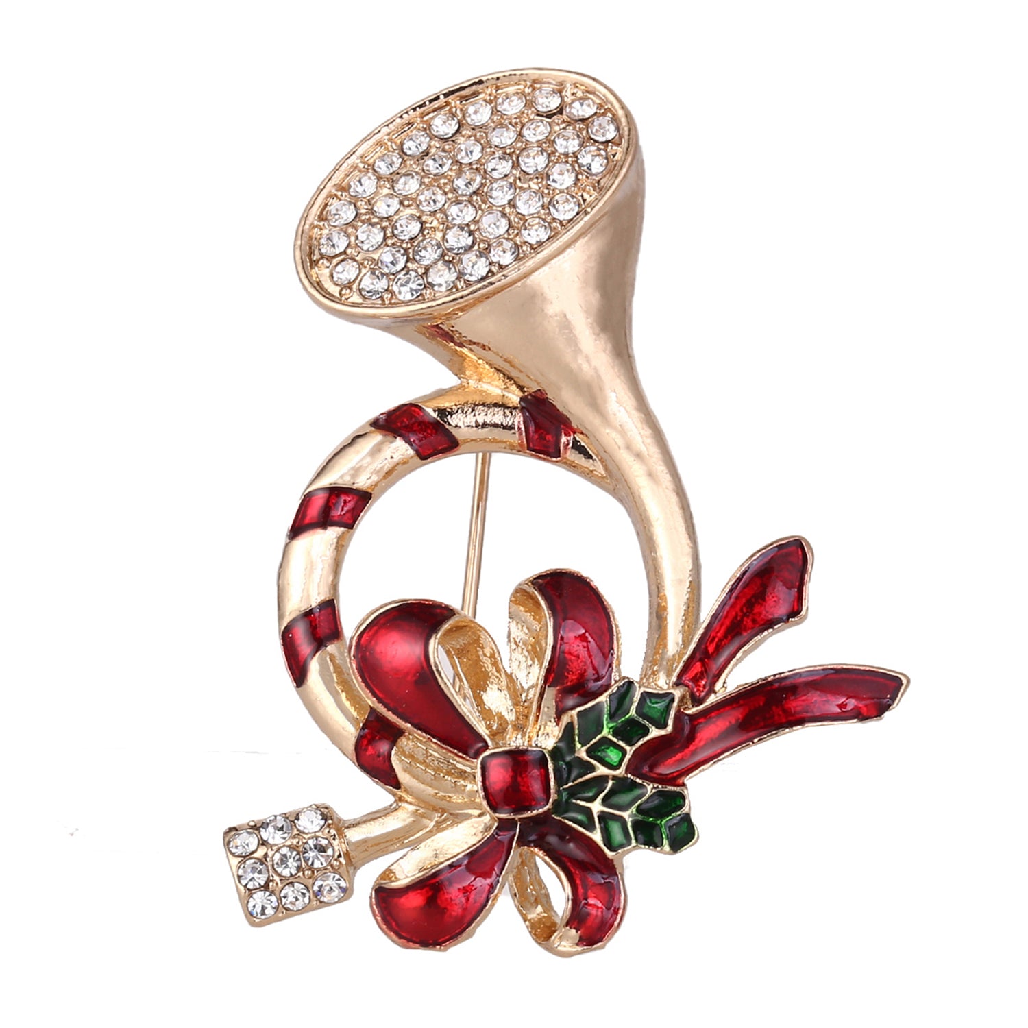 Broche de Noël "La Trompette"